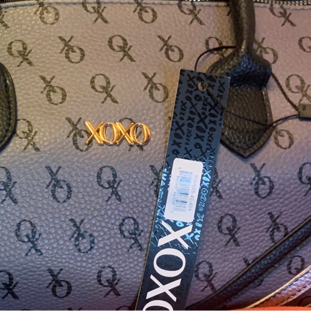 XOXO Black and Gray Satchel
